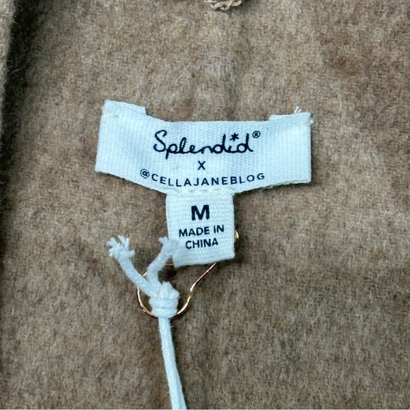 NWT | Splendid x Cella Jane | Waist-Tie Wool Coat | Beige | Medium - Picture 13 of 16